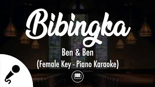 Bibingka  Ben amp Ben Female Key  Piano Karaoke [upl. by Mairem726]