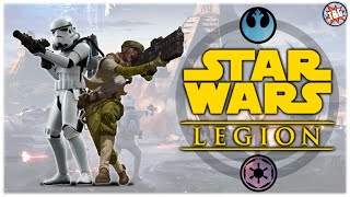 Star Wars Legion Battle Report Empire vs Rebels [upl. by Suoicerp188]