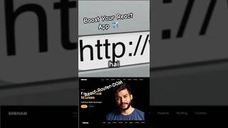 React Router DOM ✈️️ Boost Your React App reactrouter dom react shorts short viral router [upl. by Renckens]