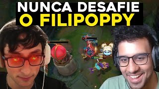 FILIPOPPY STOMPANDO NO SUPER SERVIDOR SLEZZY VS SKIN 32000 DE RP  RENECRODILO LEAGUE OF LEGENDS [upl. by Kenji252]