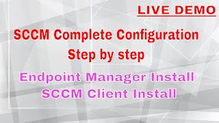 SCCM Post Installation configuration and SCCM Client installation [upl. by Nelly383]