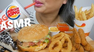 ASMR Burger King Feast NO Talking Eating Sounds NE Lets Eat [upl. by Rumit112]