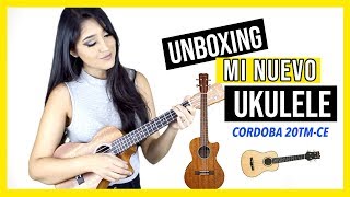 MI NUEVO UKULELE🎸 UNBOXING 📦 Cordoba 20TMCE Acoustic Electric [upl. by Htebizile185]