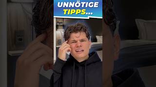 Die unnötigsten Tipps überhaupt shorts comedy subscribe youtube youtubeshorts [upl. by Aivatnuahs]