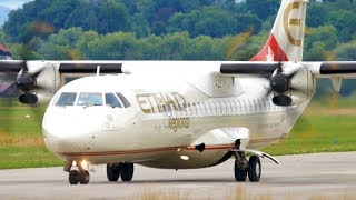 Etihad Regional ATR 72500 TakeOff at Bern [upl. by Baggs]