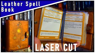 LaserCut Leather DampD Spellbook [upl. by Eradis]