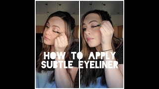 How to apply SUBTLE EYELINER with a pencil [upl. by Akfir556]