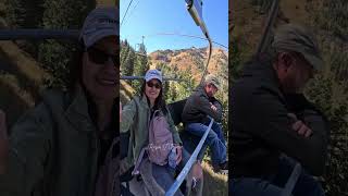 Tram ride Sundance Utah fall autumn shorts [upl. by Ecyar]