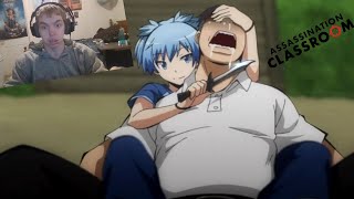 NAGISA WHAT Assassination Classroom episodes 13 amp 14 reaction [upl. by Hammerskjold]