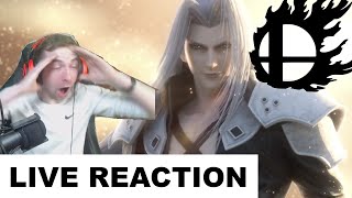 Super Smash Bros Ultimate  Sephiroth Reveal  FINAL FANTASY VII  LIVE REACTION [upl. by Lesna]