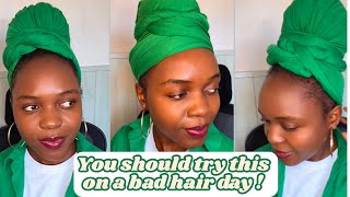 QUICK WRAP  VERY EASY HEADWRAPOFFICE TURBAN IDEAS YOULL LOVE [upl. by Yeldah]