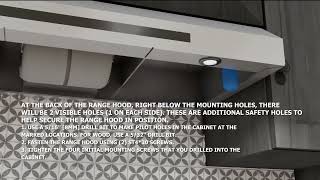 Streamline Undermount Range Hood  Installation Tutorial [upl. by Corliss915]