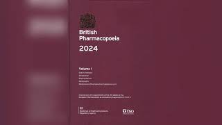 British Pharmacopoeia 2024 [upl. by Amal43]