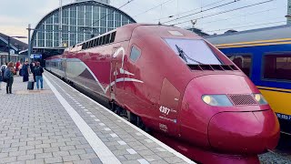 EUROSTAR First Class  Amsterdam to Paris at 300 kmh Europes fastest train [upl. by Low]