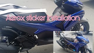 Aerox sticker installation [upl. by Carolyne821]