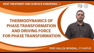 Thermodynamics of Phase Transformation and Driving Force for Phase Transformation [upl. by Veradia]