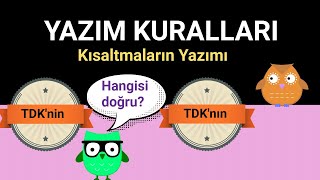 Yazım Kuralları  Kısaltmaların Yazılışı  LGS  YKS  KPSS [upl. by Gustafsson294]