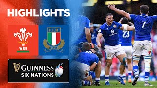 Wales v Italy  Match Highlights  2022 Guinness Six Nations [upl. by Astred]