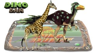 DINO DAN  DINO DUELS 31  Dromaeosaurus VS Giraffe [upl. by Erica644]