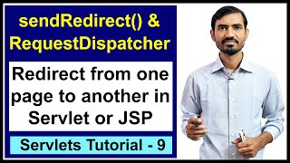 9 sendRedirect method  RequestDispatcher  Include vs Forward  Servlet and JSP Tutorial [upl. by Highams434]