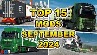 ETS2 151 TOP 15 MODS  SEPTEMBER 2024 [upl. by Jemmy]