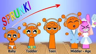 INCREDIBOX SPRUNKI Growing Up  😎 Who DANCES Better 💃🎶 Sprunki Edition 🤪Oren🐯Wenda💀Gray🐱 [upl. by Asteria]