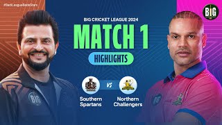 BCL 2024  Match 1  Southern Spartans vs Northern Challengers Highlights  BigCricketLeague [upl. by Hudgens]