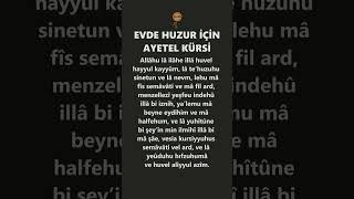 Evde Huzur İçin Ayetel Kürsi [upl. by Anyat]