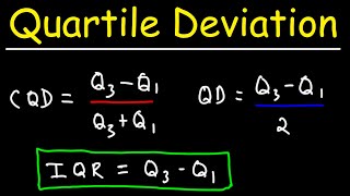 How To Calculate the Coefficient of Quartile Deviation  Statistics [upl. by Austina241]