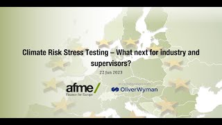 Climate Risk Stress Testing – What next for industry and supervisors [upl. by Ikairik]