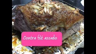 CONTRA FILÉ ASSADO NO FORNO 25 [upl. by Phebe]