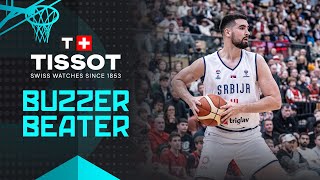 Dusan Ristic  🚨 TISSOT Buzzer Beater  Denmark v Serbia  FIBA EuroBasket 2025 Qualifiers [upl. by Inalaeham]