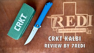 CRKT Kalbi Review  Electric Blue Gentlemans EDC [upl. by Lemuela]