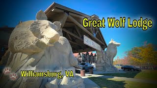 Great Wolf Lodge in Williamsburg Virginia  A resort tour and review [upl. by Enyrehtak]