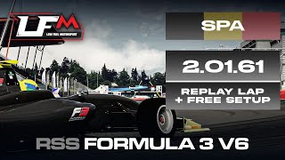 RSS Formula 3 V6  SPA  20161  SETUP  REPLAY  LFM ASSETTO CORSA [upl. by Av]