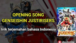 opening Justirisers terjemahan bahasa Indonesia genseishin Justirisers song lirik [upl. by Nonnairb]