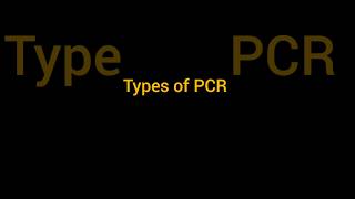 Type of PCR polymerase chain reaction replication science shortvideo [upl. by Rosena]