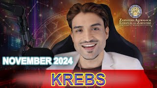 KREBS MONATSHOROSKOP NOVEMBER 2024 ZEHNSTERN ASTROLOGIE [upl. by Avonasac]