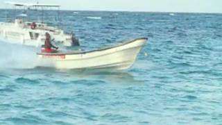 Dominican Rep parking boat on the beach [upl. by Elke679]