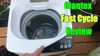 GIANTEX Portable Full Automatic Washing Machine Review Camping Apartment Dorms [upl. by Ainak925]