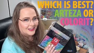 Watercolor Brush Pen Showdown Arteza vs Colorit [upl. by Ney]