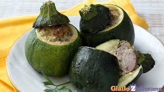 Zucchine ripiene  Ricetta in 1 minuto [upl. by Tireb909]