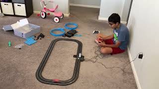 Electric Track with 3 Vehicles Slot car Racing [upl. by Kramer734]