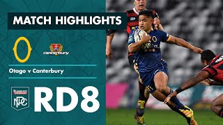 RD 8 HIGHLIGHTS  Otago v Canterbury Bunnings NPC 2021 [upl. by Yhpos164]