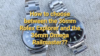 36mm Rolex Explorer vs 36mm Omega Railmaster [upl. by Gney]