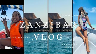 ZANZIBAR TRAVEL VLOG PT1  Mnemba island  Snorkeling  Swimming with turtles  sunset dhow ride [upl. by Grazia207]