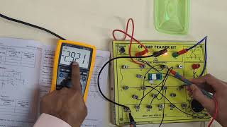 Electronics Lab experiment7  OPAMP Adder amp Subtractor using IC741 [upl. by Norrehc]