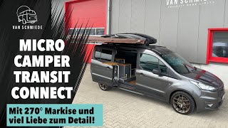 Micro Camper auf Ford Transit Connect mit 270 Grad Markise [upl. by Rheims]