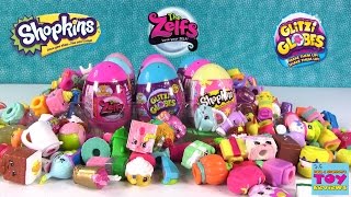 Zelfs Glitzi Globes Shopkins Surprise Eggs Palooza Blind Bag Opening  PSToyReviews [upl. by Head119]