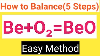 BeO2BeO Balanced EquationBeryllium  Oxygen gasBeryllium oxide Balanced Equation [upl. by Rolandson]